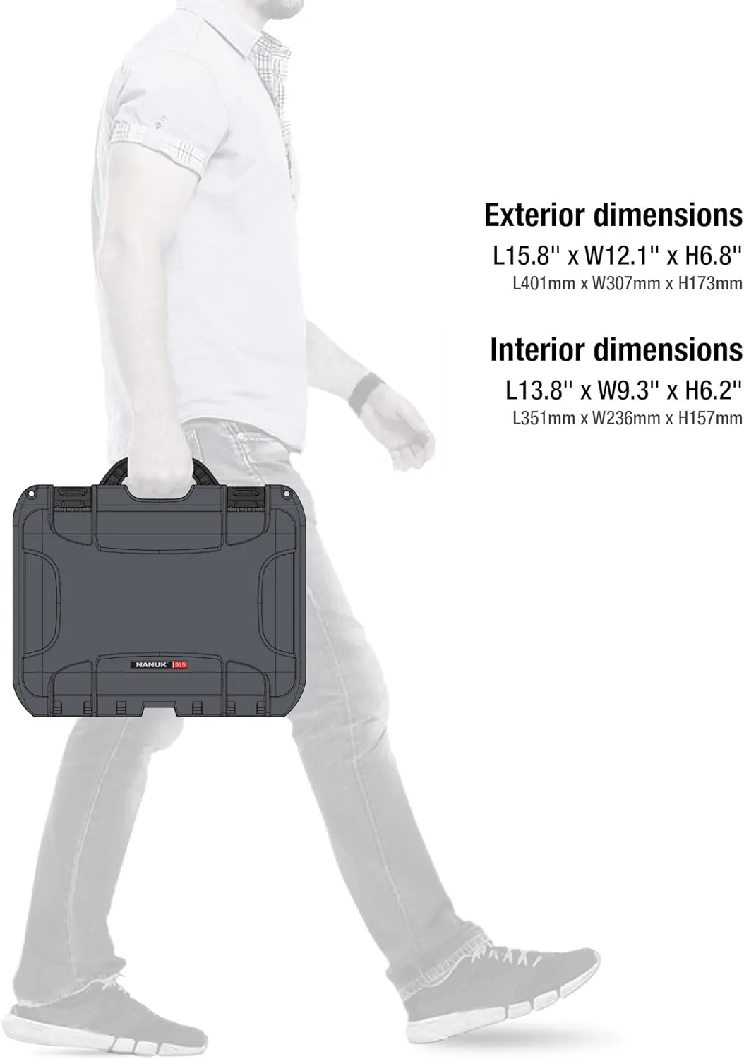 Nanuk 920 Waterproof Hard Case with Foam Insert - Graphite