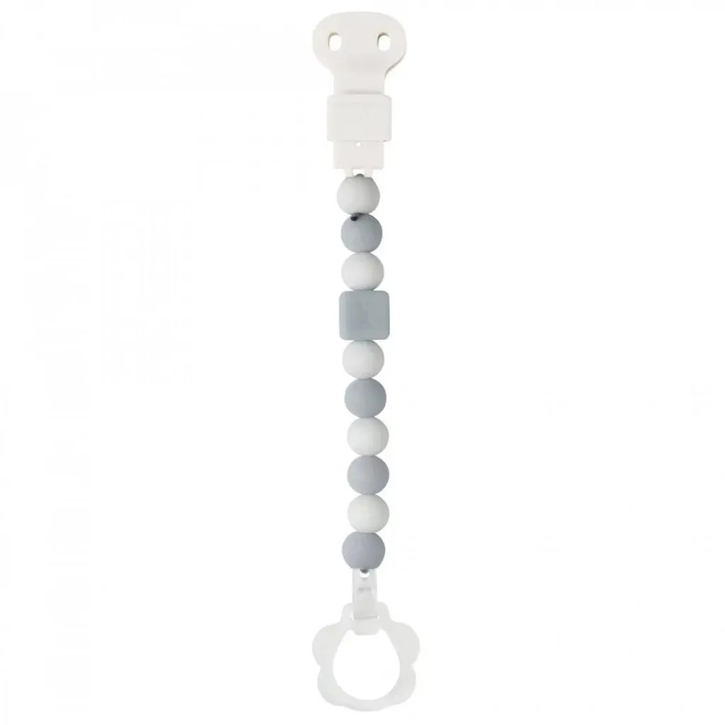 NATTOU Silicone - Pacifinder Clip Grey and White