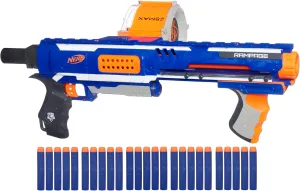 NERF Rampage N-Strike Elite Toy Blaster with 25 Dart Drum Slam Fire for Kids, Teens, & Adults (Amazon Exclusive)