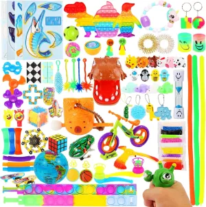 New Fidget Toys Set,90 Pack Stocking Stuffers Sensory Party Favors Gifts for Kids, Stress Relief Toy Bulk for Boys Girls Autistic ADHD Anxiety Carnival Treasure Classroom Prizes