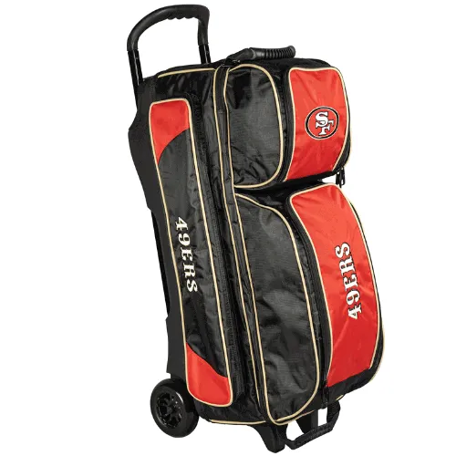 NFL San Francisco 49ers 3 Ball Roller Bowling Bag