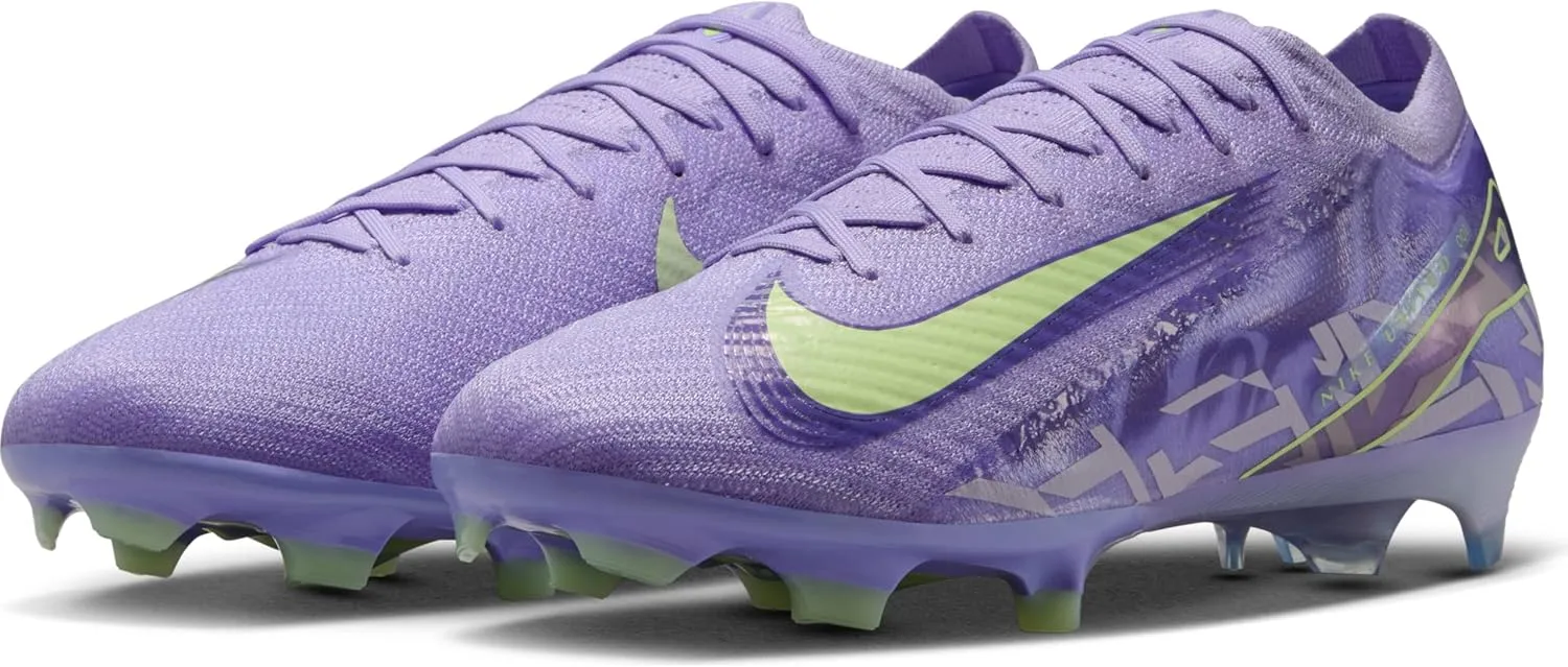 Nike United Mercurial Vapor 16 Elite FG Low-Top Soccer Cleats (HF1605-500, Purple Agate/Barely Volt)