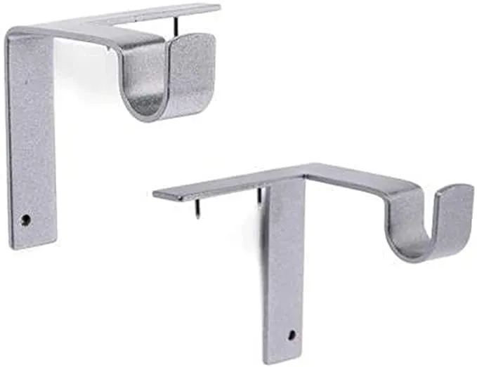 No Drill Curtain Rod Brackets Holders