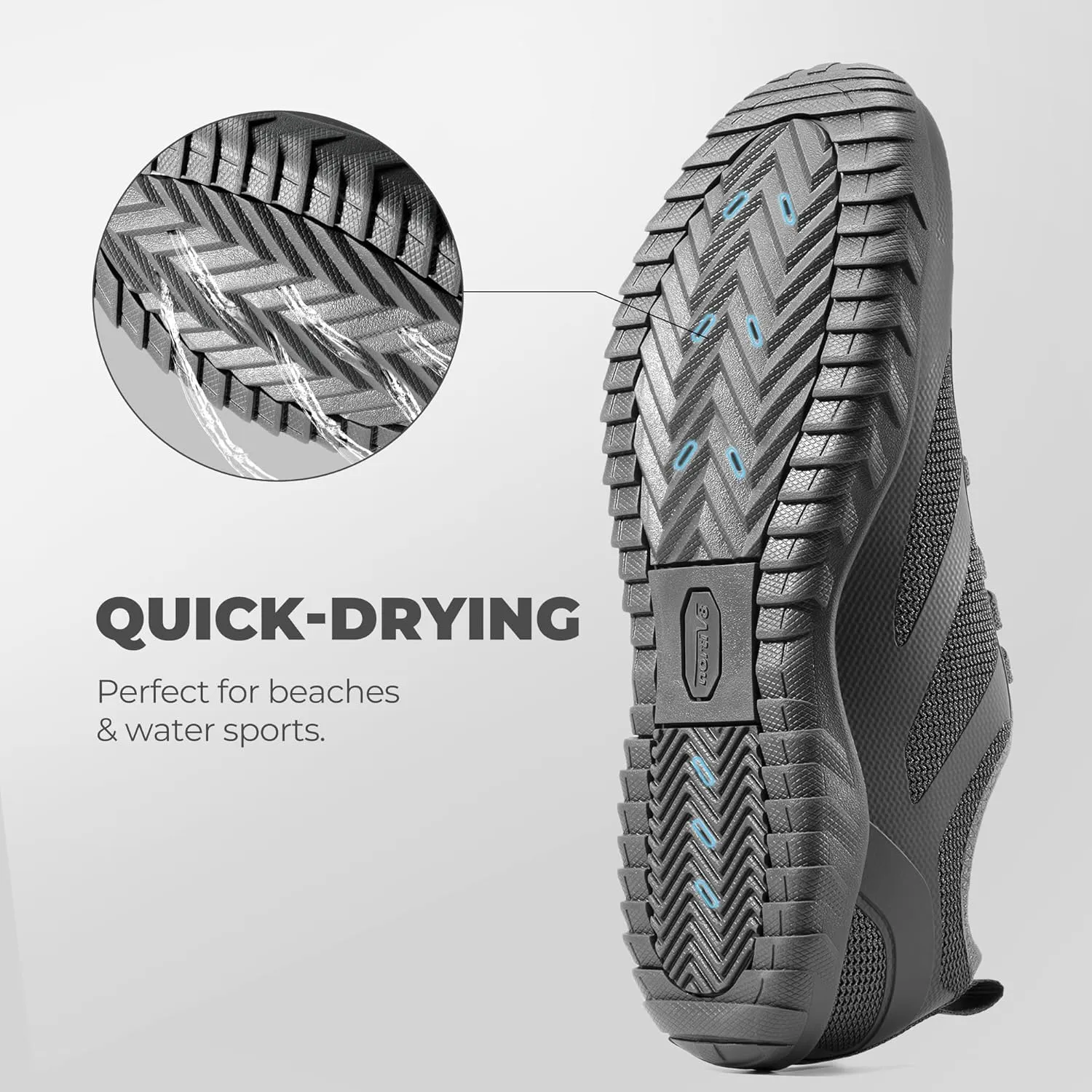 NORTIV 8 Barefoot Water Shoes for Women Men Minimalist Breathable & Comfortable Beach Swim Boat Pool Outdoor Walking Shoes, Zero Drop Sole, Seagull