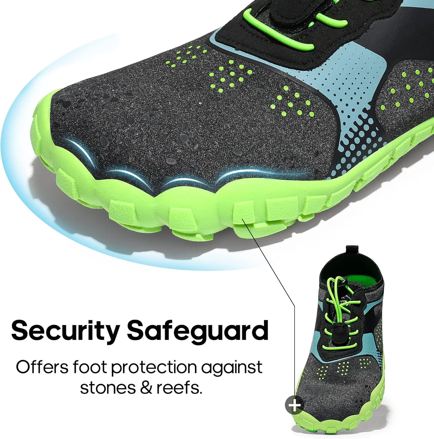 NORTIV 8 Men's Water Shoes Barefoot Athletic Lightweight Sports Aqua Shoes Outdoor Swim Fishing Hiking Diving Surf Walking Water Shoe TREKMAN