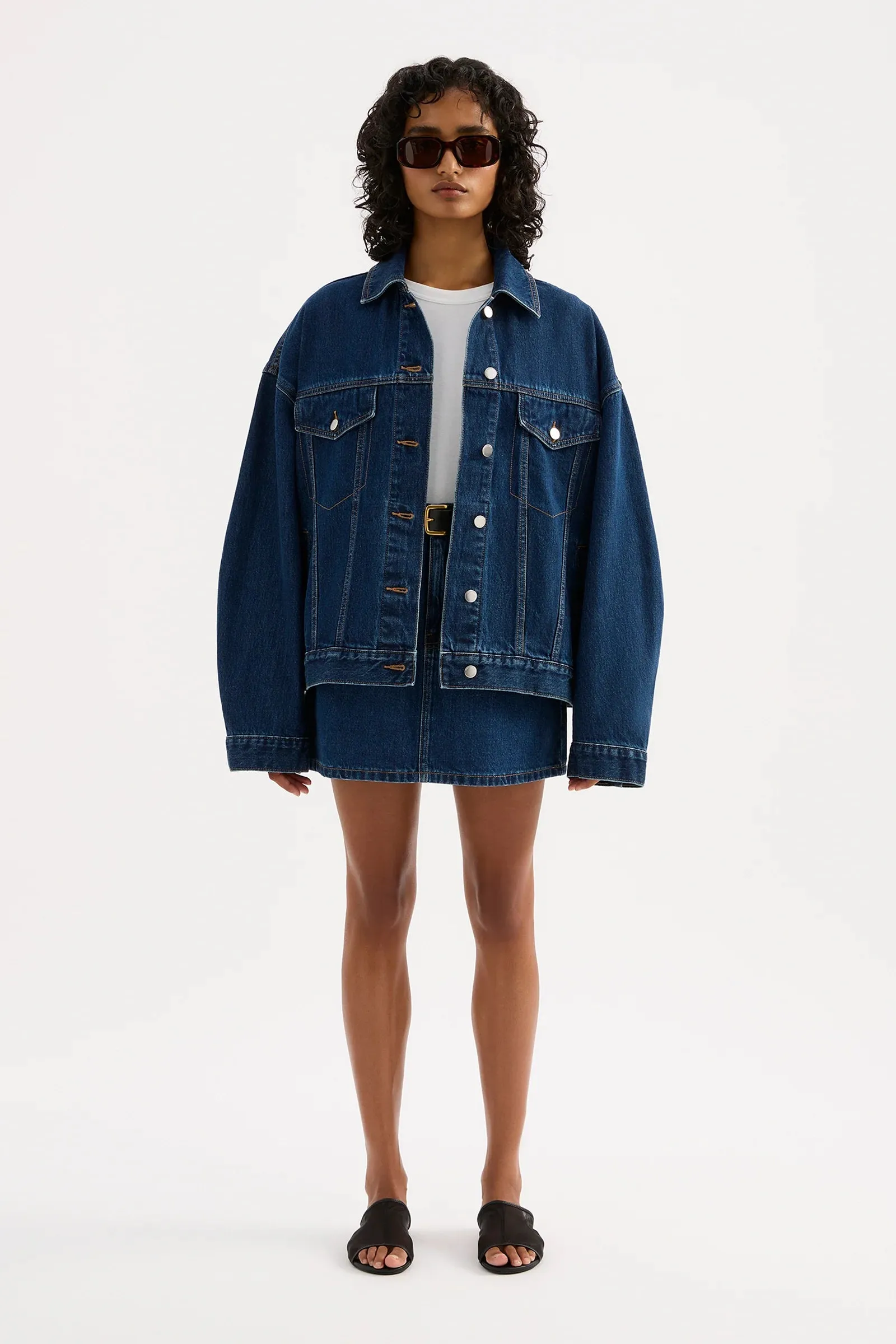 Nude Lucy - Sia Denim Jacket (Force Blue)