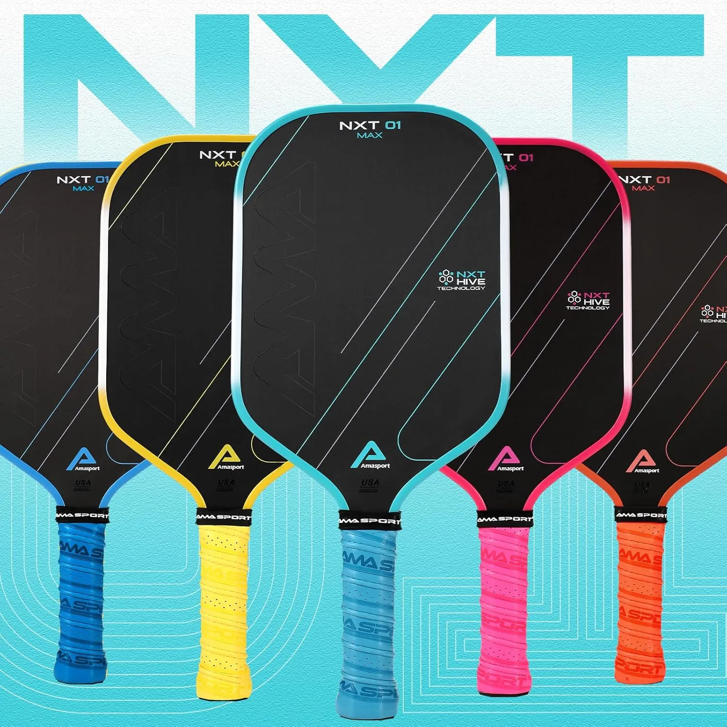 NXT 01 Propulsion Frame USAPA Approval Pickleball Paddle-Upper Limit Roughness Drive Textured Surface for PRO Player 16mm