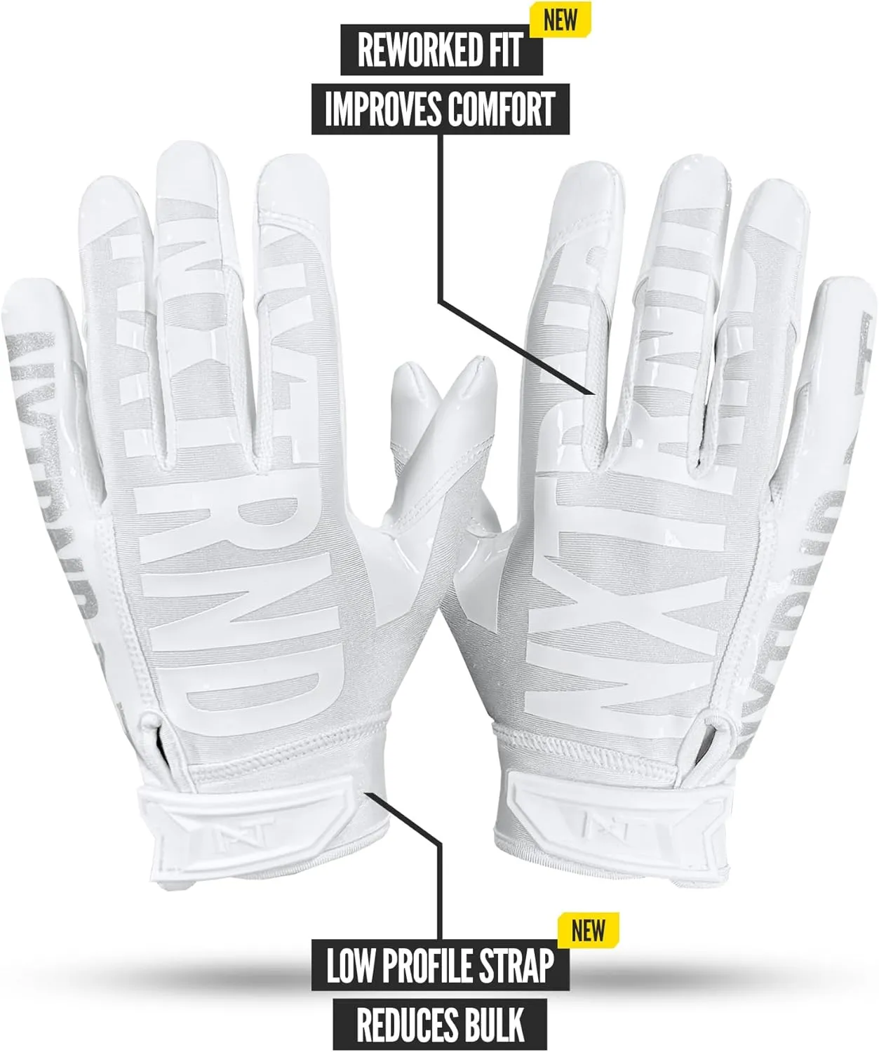 Nxtrnd G1 Pro Men's Football Gloves, Adult Sticky Receiver Gloves