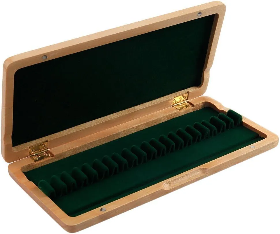 Oboe Reed Case for 20pcs Reeds Maple Wooden (Natural Color)