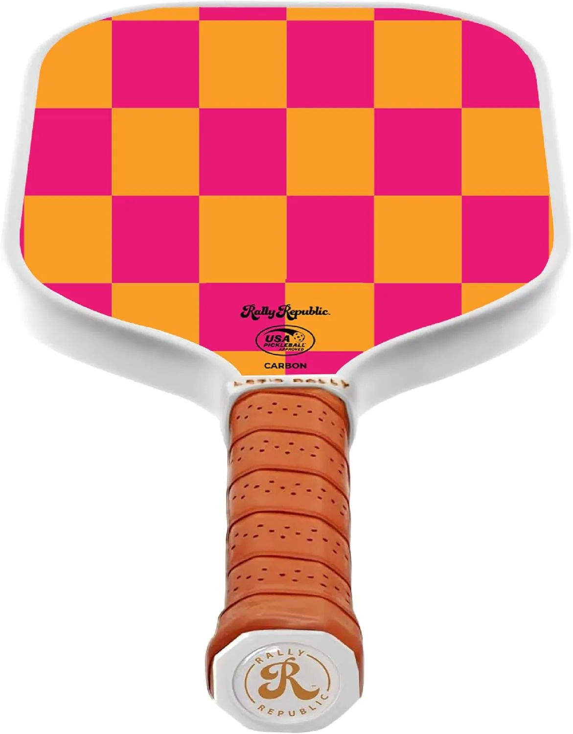 Officially Licensed Pickleball Paddle - USA Pickleball Association Approved Racket - Lightweight Honeycomb Core, Carbon Fiber Exterior, Premium Leather Grip for Comfort
