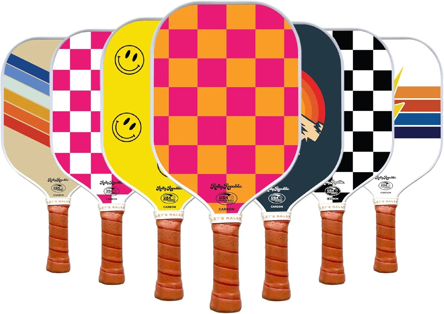 Officially Licensed Pickleball Paddle - USA Pickleball Association Approved Racket - Lightweight Honeycomb Core, Carbon Fiber Exterior, Premium Leather Grip for Comfort