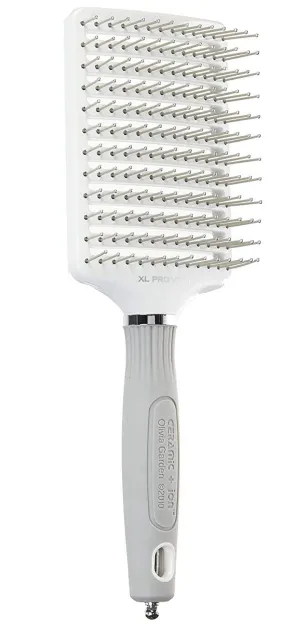 Olivia Garden Ceramic   Ion XL Pro Paddle Brush - Anti-Static & Comfort-Grip