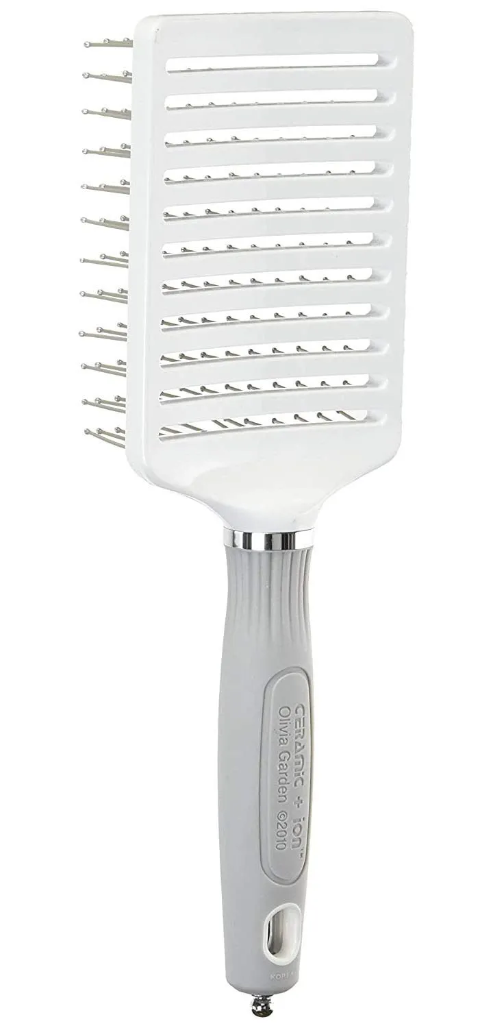 Olivia Garden Ceramic   Ion XL Pro Paddle Brush - Anti-Static & Comfort-Grip