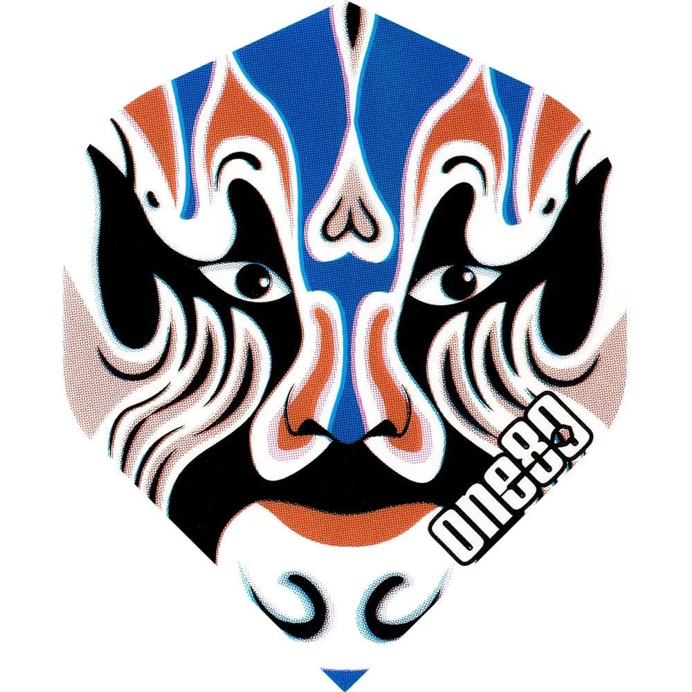*One80 Dart Flights - Magic Face Flights - Std - Faces