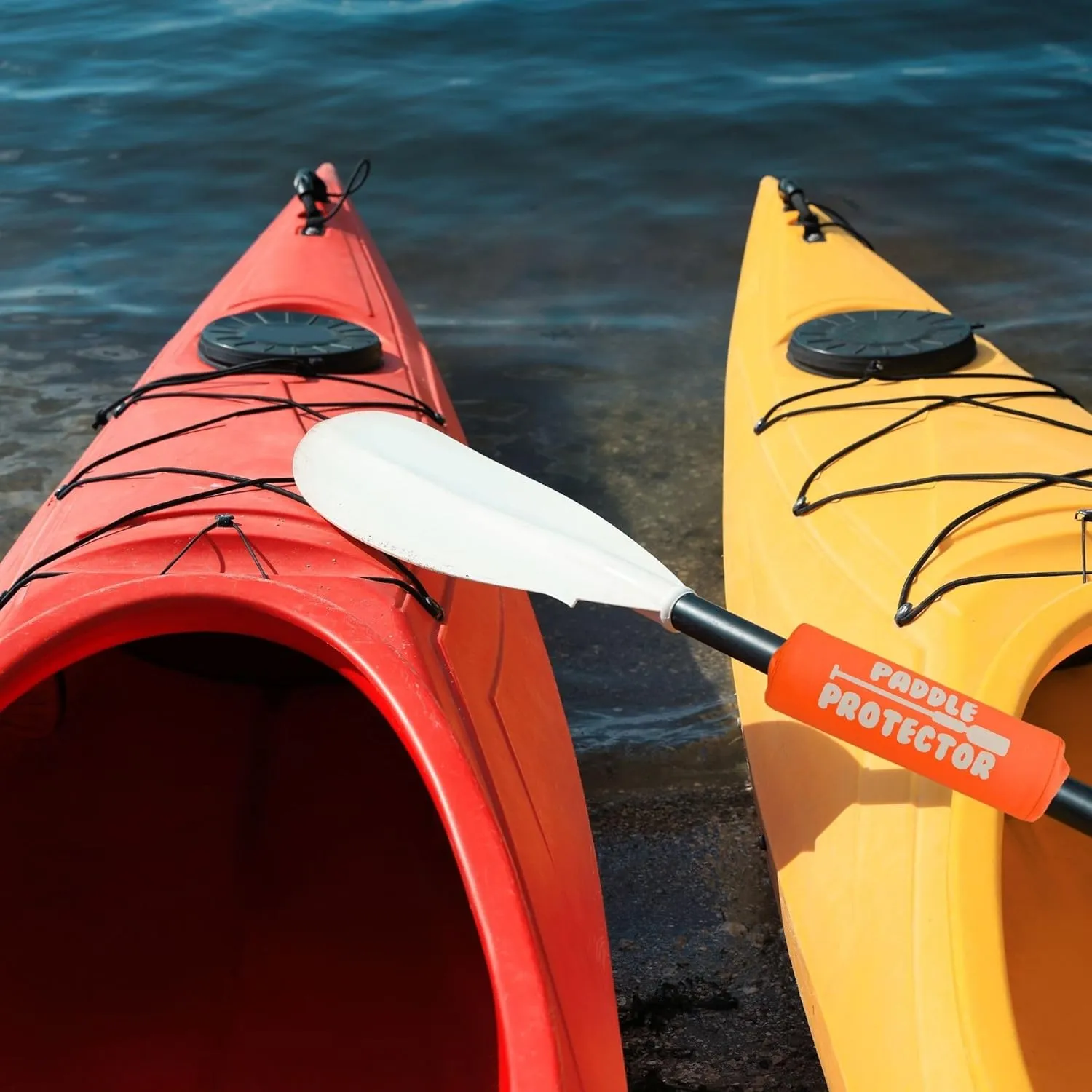 Paddle Float - Paddleboard Accessory for Stand Up Paddle Board, High Density Foam w/Hook & Loop Closure, Buoyancy, Kayak Flotation - Canoe Paddles, Kayaks, SUP Paddleboard - 2 Pack