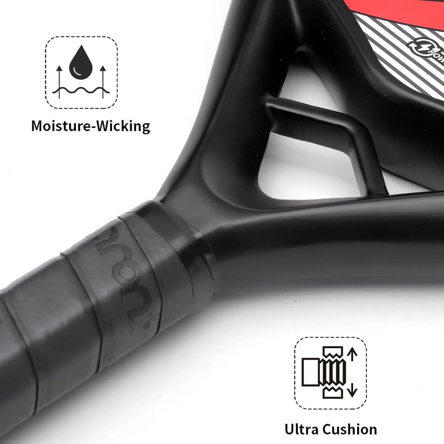 Padel Racket Carbon Fiber Surface with EVA Memory Flex Foam Core Padel Tennis Racquets Paddle Tennis Racket