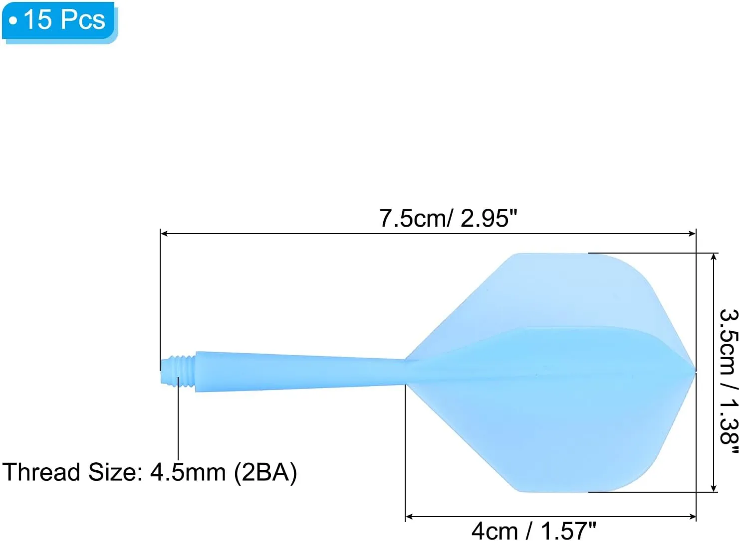 PATIKIL Integrated Dart Shaft and Flights, Screw Plastic Dart Flights