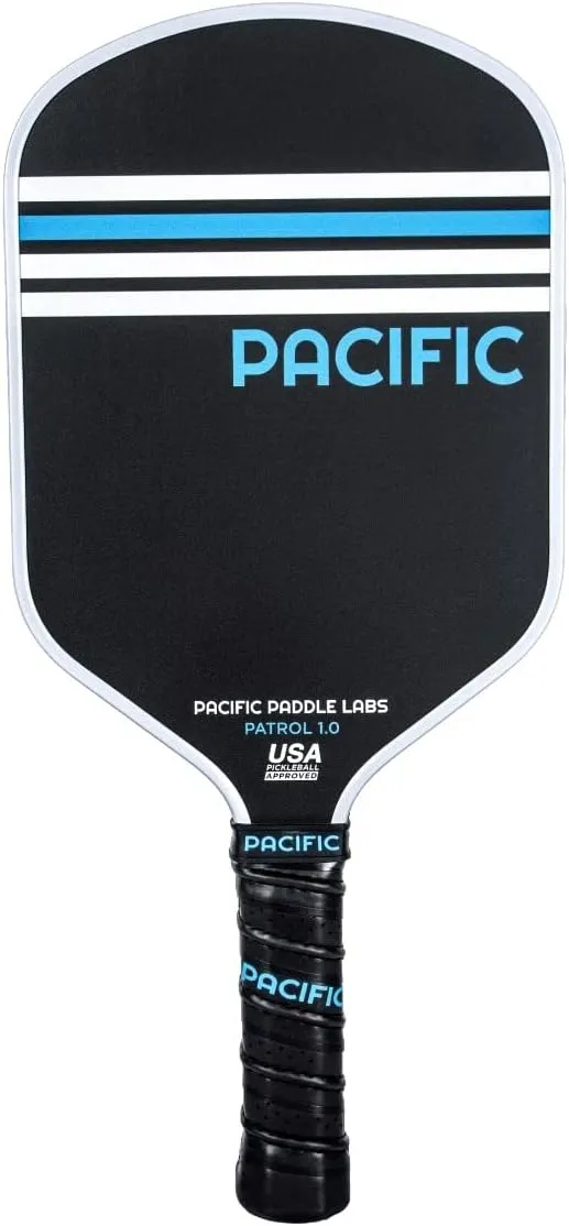 Patrol 1.0 Pickleball Paddle, Fiberglass, 13MM, USAPA Approved Pickleball Racket, Carbon Abrasive Grit Texture, Max Spin, Comfort Grip, Polypropylene Core
