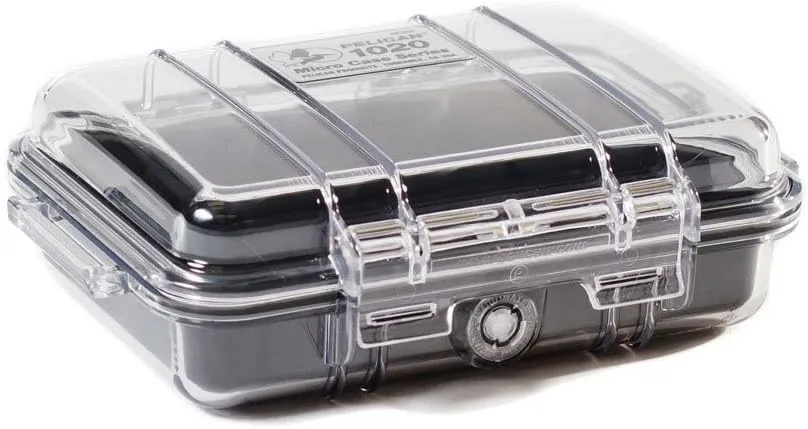 Pelican 1020 Bumper Micro Case for iPhone 4, 5C, 5S, & iPod - Water Resistant Black/Clear