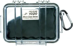 Pelican 1020 Bumper Micro Case for iPhone 4, 5C, 5S, & iPod - Water Resistant Black/Clear