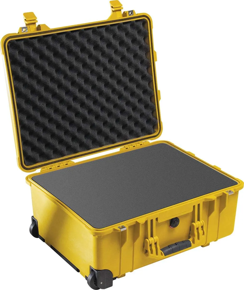 Pelican 1560 Camera Case With Foam (Yellow), Pick N Pluck Foam (1560-000-240)
