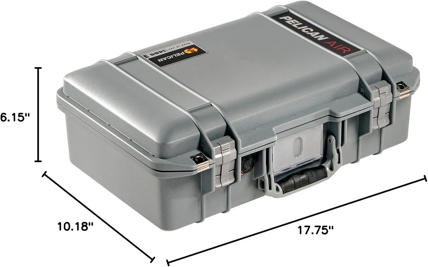 Pelican Air 1485 Case no Foam (Silver)