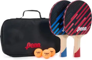 Penn 3.0 Competition Ping Pong Paddles - Choose Single Table Tennis Paddle, or Deluxe 2 or 4 Player Kit with Balls and Storage Case