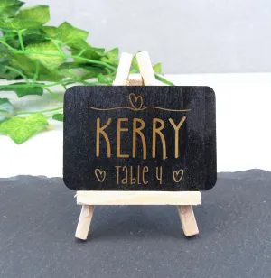Personalised Rustic Wedding Place Names & Table Number Holders