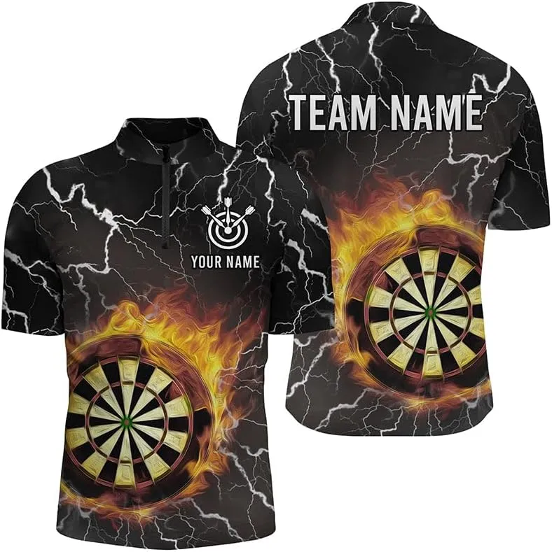 Personalized Dart Jerseys for Men, Dart Shirts for Men, Dart Shirts, Dart Jersey, Customized Thunder Blue