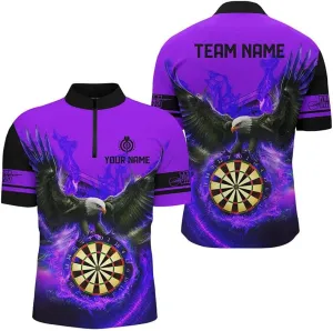 Personalized Dart Jerseys for Men, Dart Shirts for Men, Dart Shirts, Dart Jersey, Personalized 3D Purple