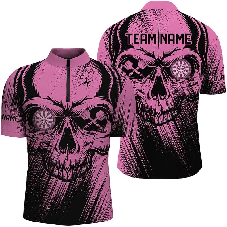 Personalized Dart Jerseys for Men, Dart Shirts for Men, Dart Shirts, Dart Jersey, Personalized Pink Grunge