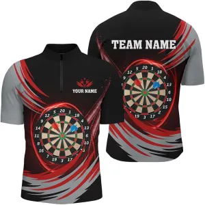 Personalized Dart Jerseys for Men, Dart Shirts for Men, Dart Shirts, Dart Jersey, Personalized Red Black