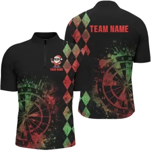 Personalized Dart Jerseys for Men, Dart Shirts for Men, Personalized Large Red Darts Arrow Smoke Skull
