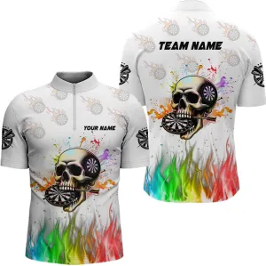 Personalized Dart Jerseys for Men, Dart Shirts for Men, Personalized Purple Break Glass 3D Darts Shirt