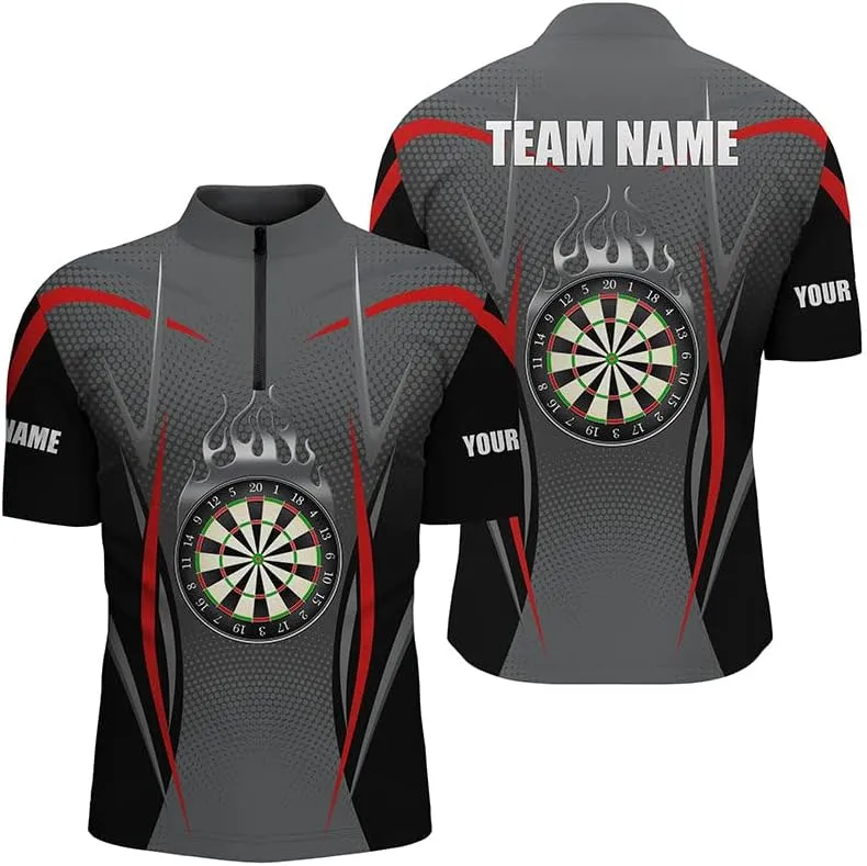 Personalized Dart Shirts for Men, Dart Jerseys for Men, Dart Shirts, Dart Jersey, Personalized Flame Dart