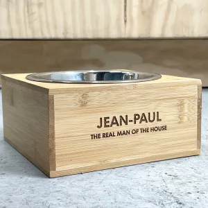 Pet Personalised Wooden Bowl Holders