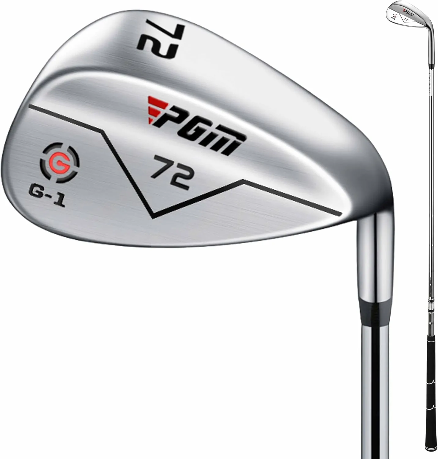PGM Wedge - 72 Degrees Premium Sand Wedge, Lob Wedge for Men & Women - CNC Textured - Bunker Buster Escape Bunkers and Save Strokes Around The Green-High Loft Golf Club