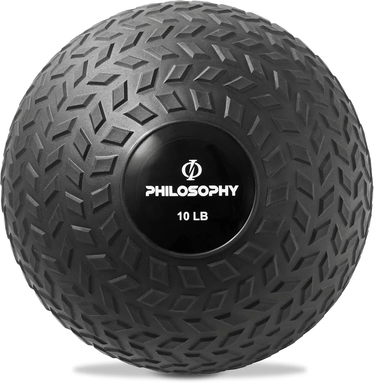 Philosophy Gym Slam Ball - Weighted Fitness Medicine Ball with Easy Grip Tread