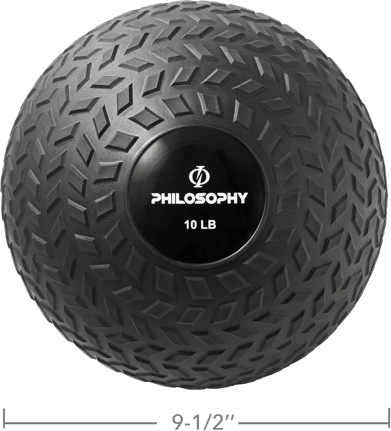 Philosophy Gym Slam Ball - Weighted Fitness Medicine Ball with Easy Grip Tread