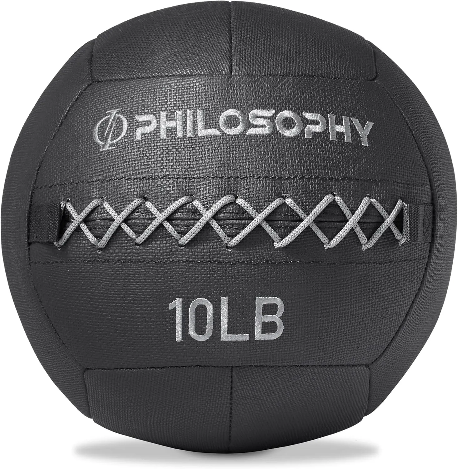 Philosophy Gym Wall Ball - Soft Shell Weighted Medicine Ball with Non-Slip Grip