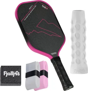 Pickleball Paddle – T700 Carbon Fiber, 3K Raw Carbon Textured Grit Surface & 16MM Core with Changeable Pickle Ball Grip for Vibration Reduction