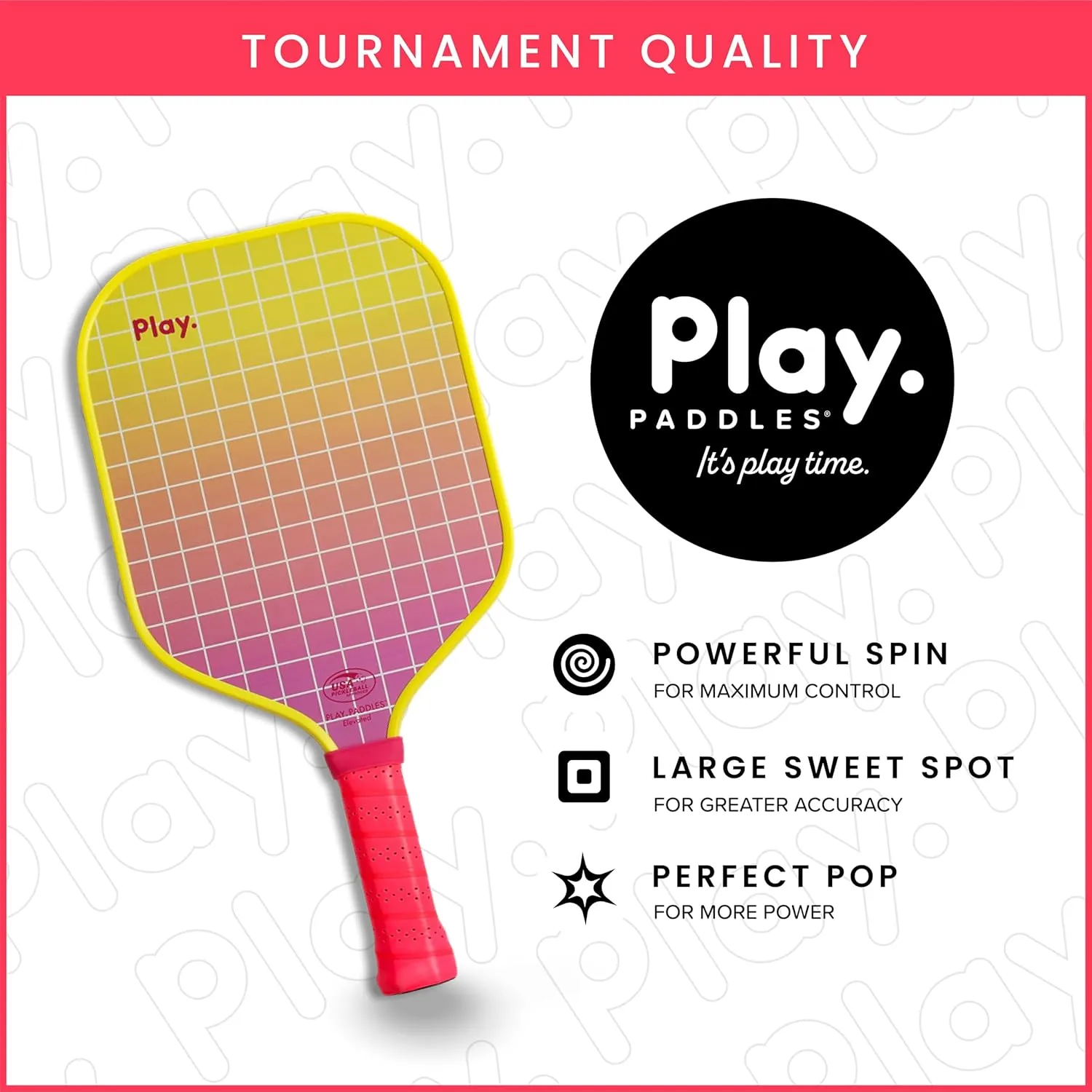 Pickleball Paddle - USAPA Approved Pickleball Racket | Carbon Fiber and Polymer Honeycomb Composite Core | Hyper-Grip™ Surface with Graphite Face & Cushioned Grip