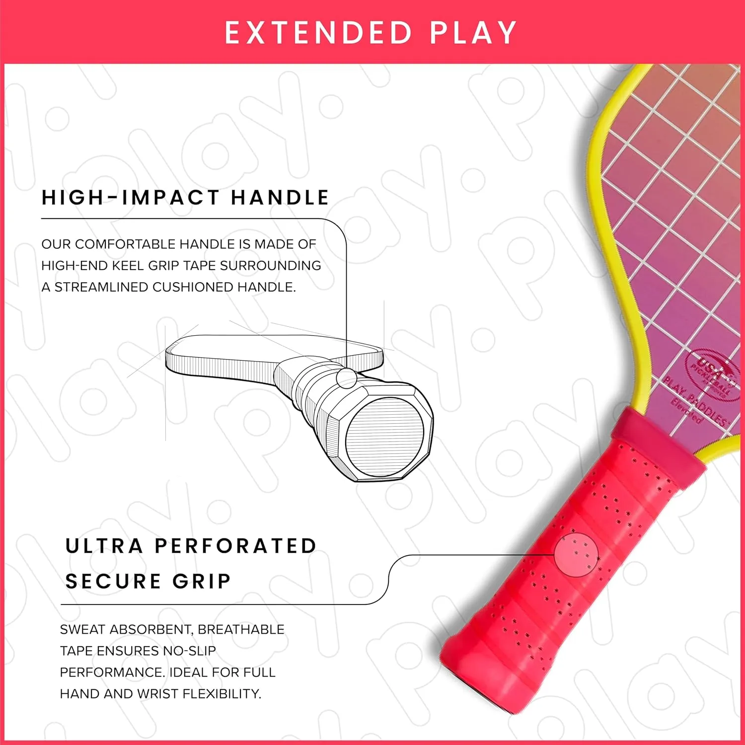 Pickleball Paddle - USAPA Approved Pickleball Racket | Carbon Fiber and Polymer Honeycomb Composite Core | Hyper-Grip™ Surface with Graphite Face & Cushioned Grip