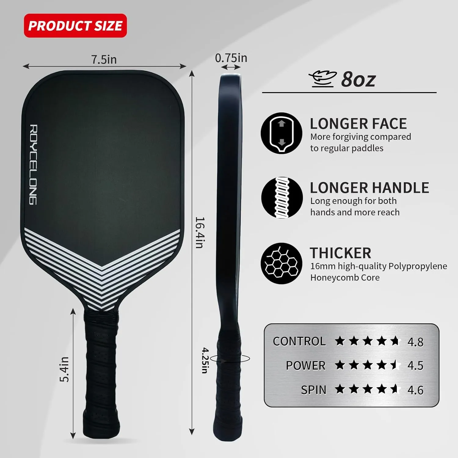 Pickleball Paddles Pickleball Rackets T700 Carbon Fiber Frosted Textured Surface 16mm Core for Beginners to Advanced Players Portable Bag USAPA Compliant Pickle Ball Paddle