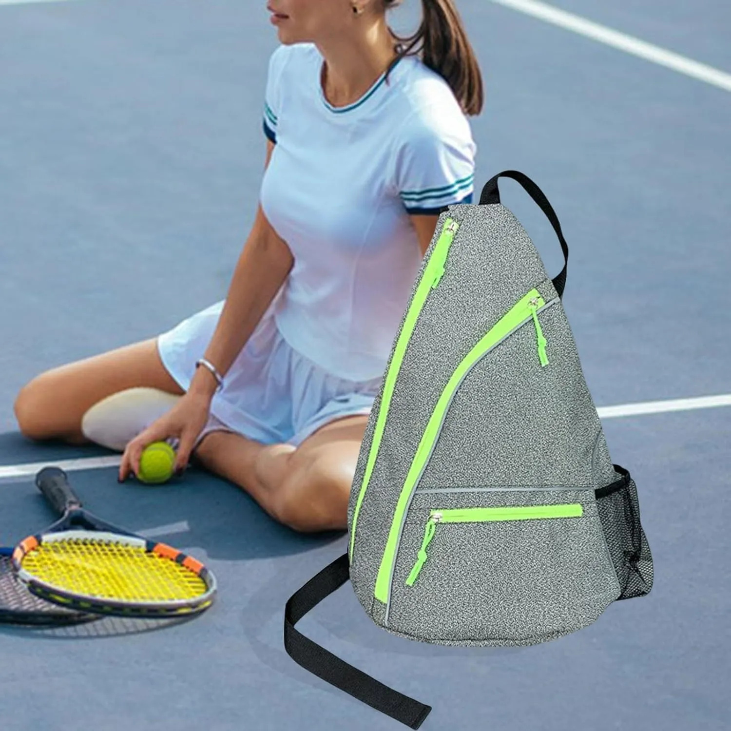 Pickleball Rackets Bag Paddle Holder with Shoulder Strap Pickleball Backpack Racquet Carrying Bag for Men Women Beginners
