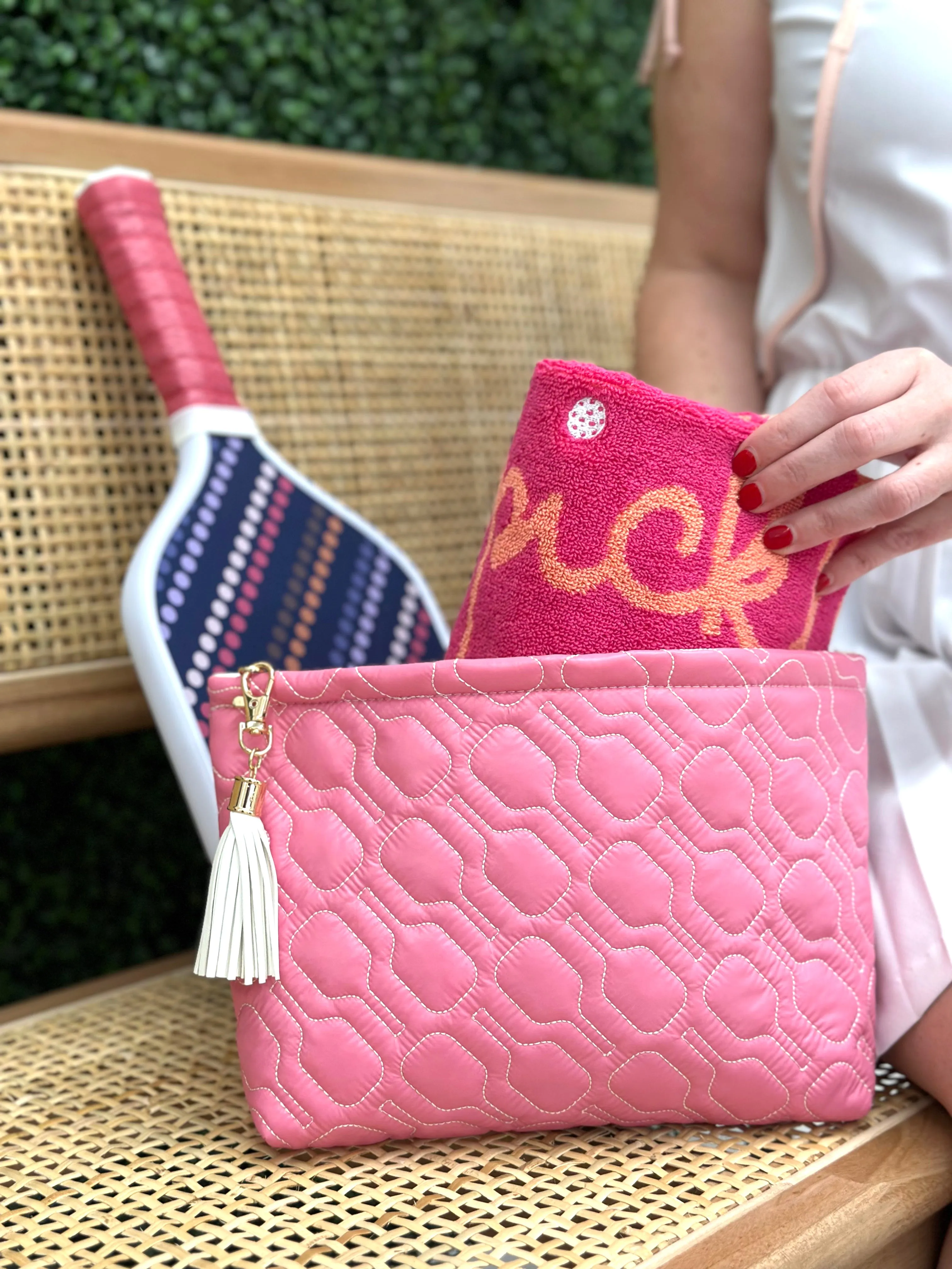 Pickled Pink Travel Pouch & Towel Set
