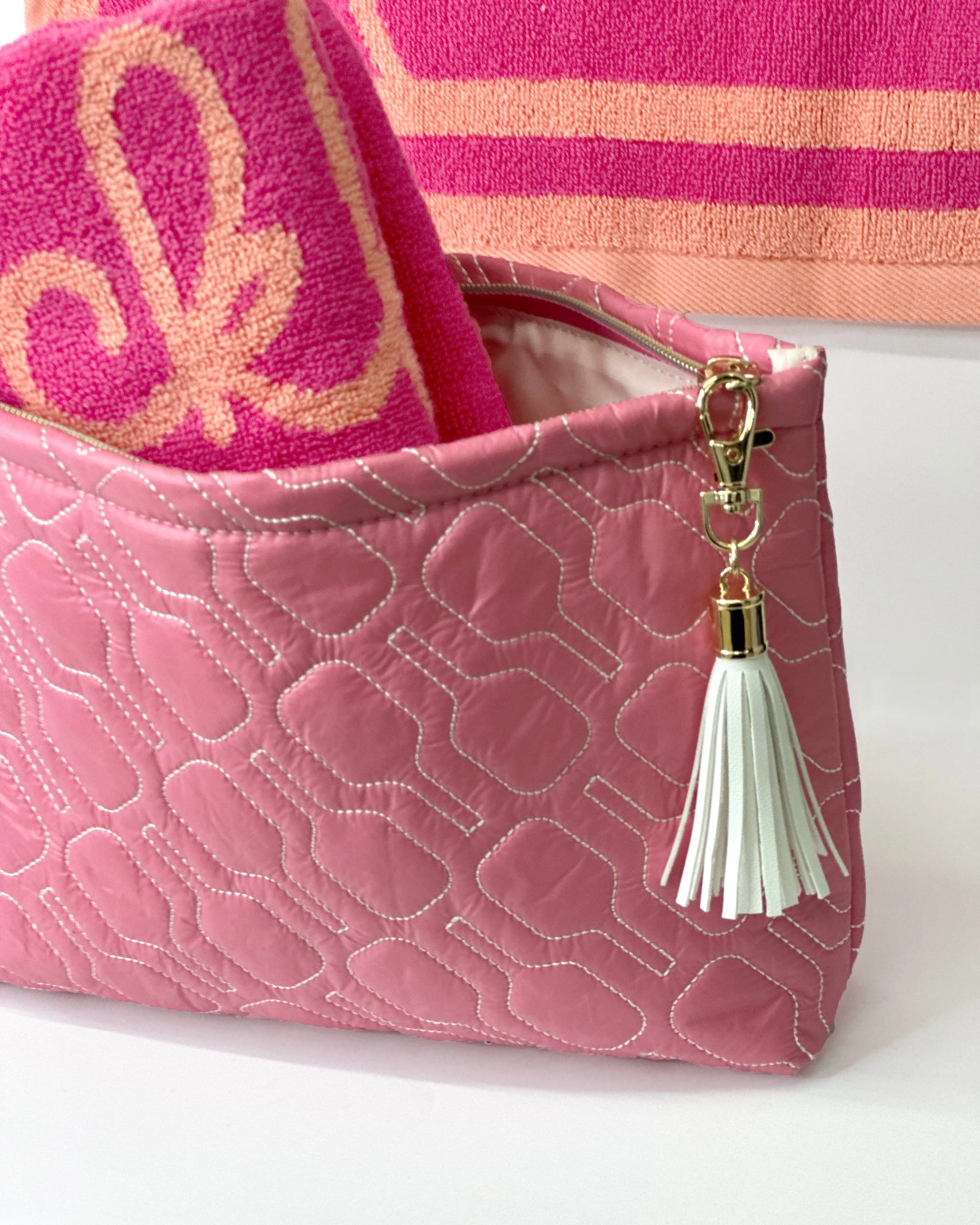 Pickled Pink Travel Pouch & Towel Set