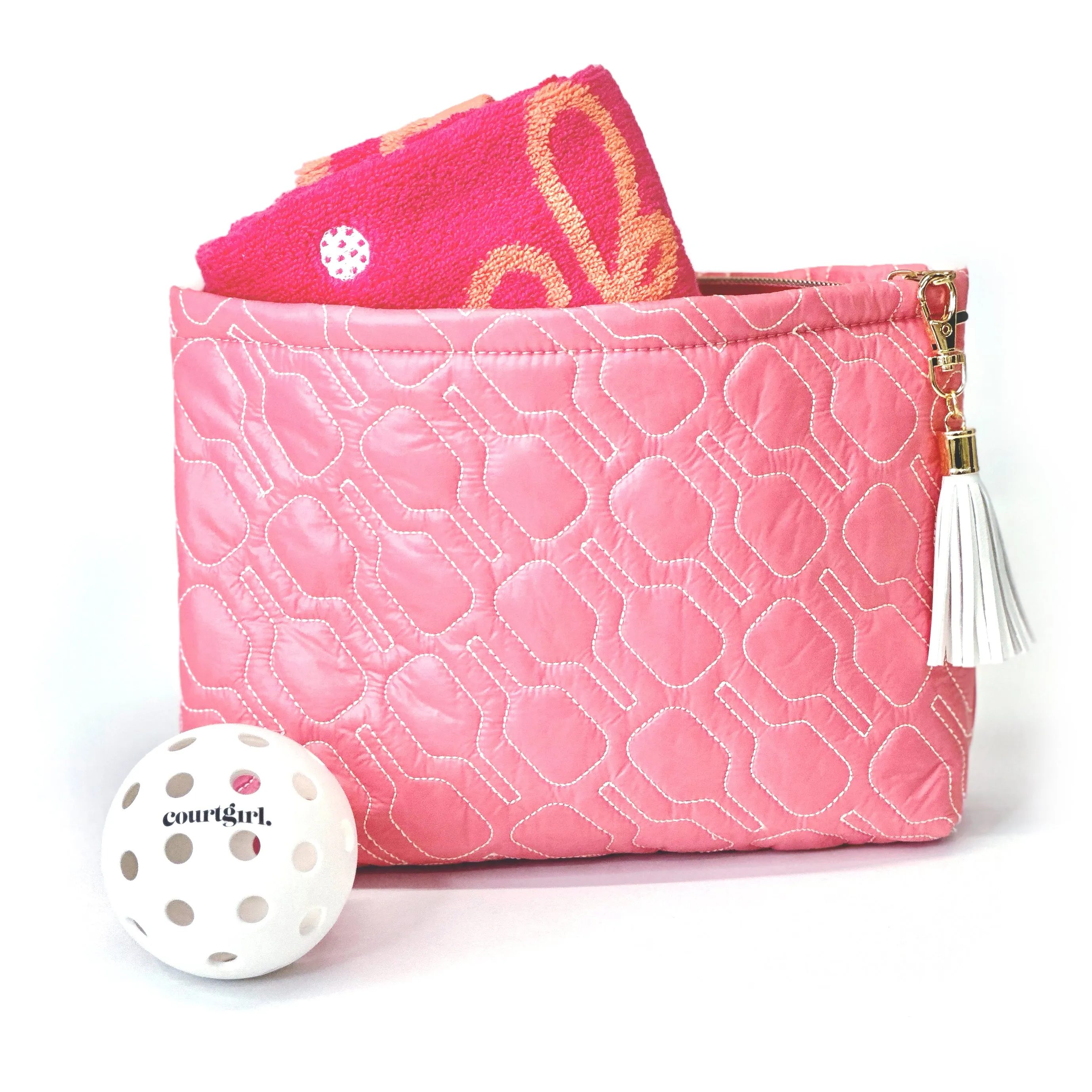 Pickled Pink Travel Pouch & Towel Set