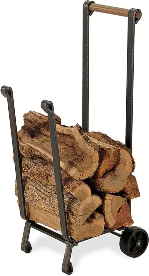 Pilgrim Home & Hearth 18525 Forged Iron Wood Cart