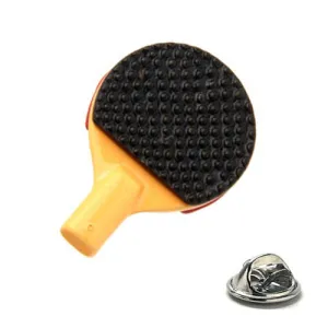 Ping Pong Paddle Lapel Pin - Black Table Tennis Enamel Pin | Gift for Ping Pong Lovers